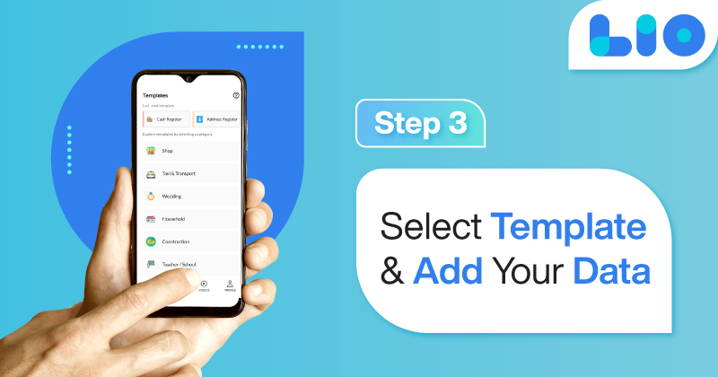 Choose from 60+ Templates offered by Lio And Start Adding Your Data