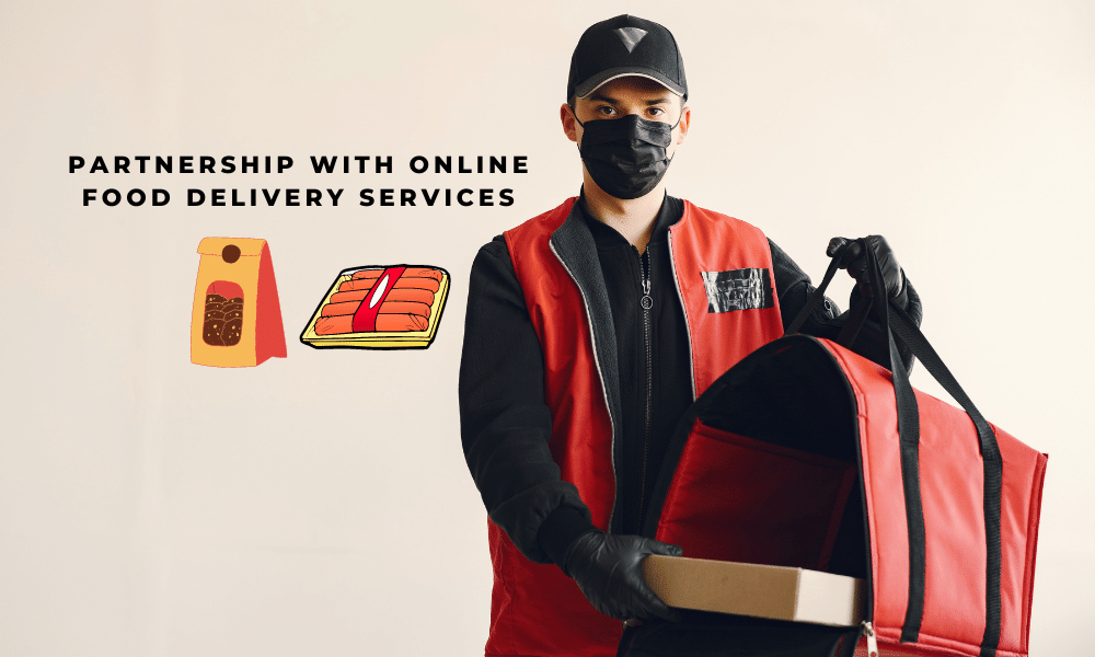 Partnership with online food delivery services