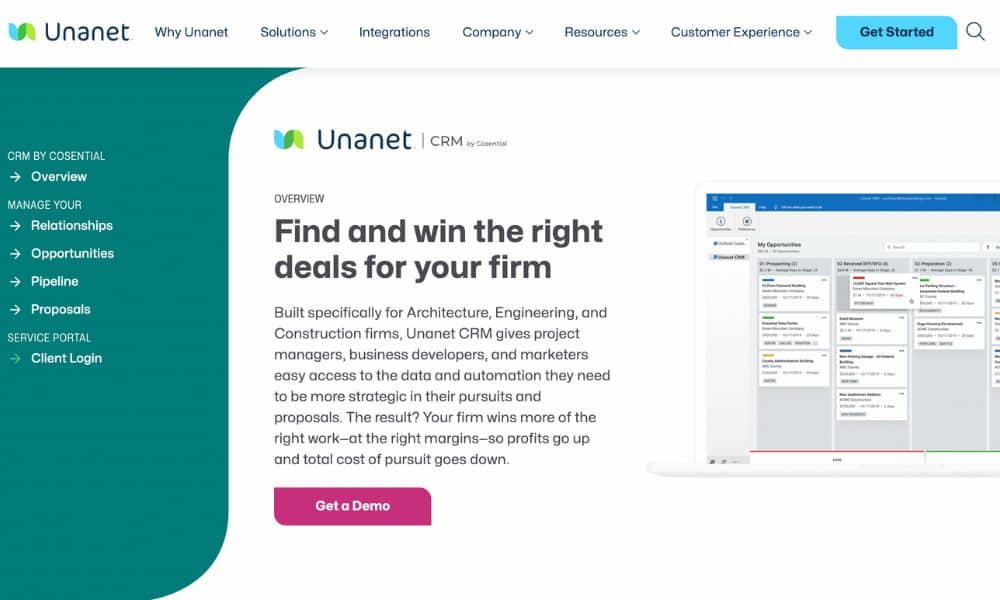 Unanet - CRM software for architecture firms