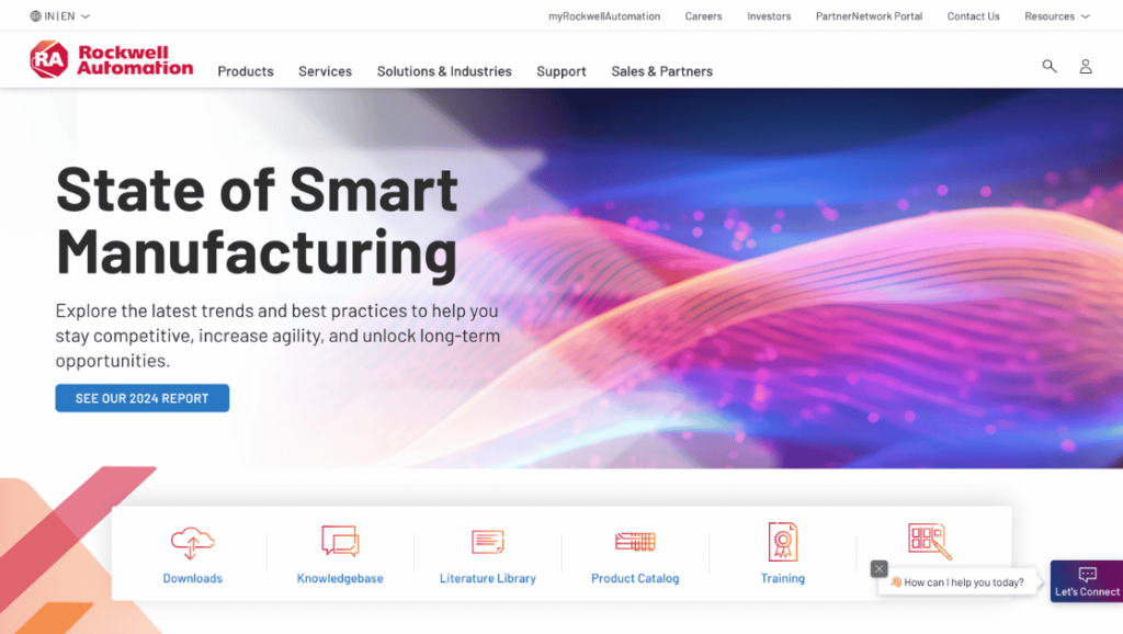 Rockwell Automation homepage